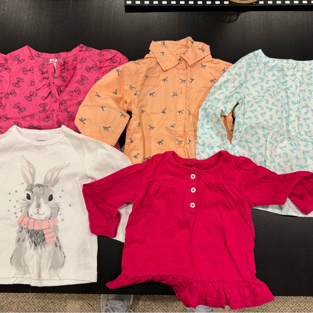 Bundle of girls shirts.